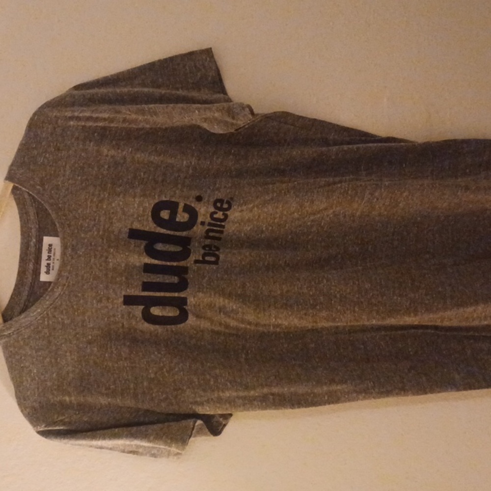 Dude be nice, Gray T-Shirt